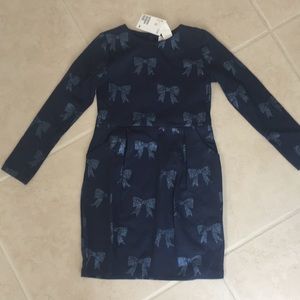 NWT navy blue dress 6-8Y